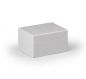 Preview: IP66 Polycarbonat Gehäuse grau 125x75x75mm metrisch vorgeprägt