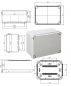 Preview: IP65 ABZWEIGDOSE  162x116x76mm LBT mit glatten Seiten