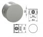 Preview: IP54 junction box Ø84 x 50mm with cable grommets