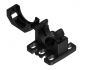 Preview: Wellrohrhalter NW12/13 schwarz mit Flansch und Deckel