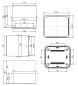 Preview: GSLT171 Kunststoffgehäuse grau 175x151x155mm LBH mit transparentem Deckel IP65-IP67