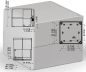 Preview: Polycarbonatgehäuse grau 125x125x100mm LxBxH IP66