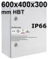 Preview: IP66 cabinet 600x400x300 mm HBT VDE UL