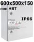 Preview: IP66 Enclosure 600x500x150 mm HBT VDE UL certified