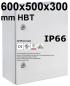 Preview: IP66 Schaltschrank 600x500x300 mm HBT VDE UL zertifiziert