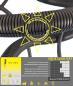 Preview: 5m Outdoor-Wellrohr UV-beständig schwarz - geschlitzt