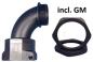 Preview: Corrugated pipe fitting M16 to NW10 metric elbow 90°