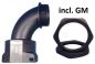 Preview: Corrugated pipe fitting M16 to NW13 metric elbow 90°