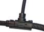 Preview: T-Verteiler Verteiler schwarz klappbar für KFZ-Wellrohr NW 22 - 22 - 22