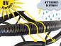 Preview: 10m Outdoor-Wellrohr NW50 (Ø 48,2 / 54 mm) UV-beständig schwarz - geschlitzt