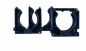 Preview: Wellrohrhalter NW37 grau anreihbar mit Deckel