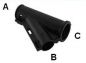 Preview: Y-distributor NW7.5 - 4.5 - 7.5 black foldable for car corrugated pipe