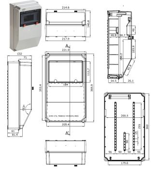 Preview: 178M/RR IP67 Wall Distributor 9TE