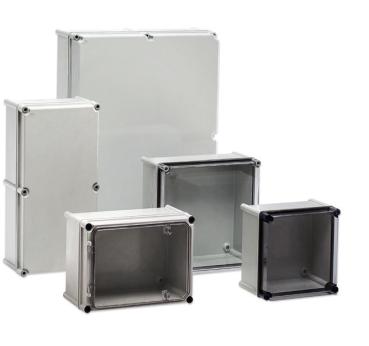 ISO Industriegehäuse 540x540x201 mm LBH IP66 Kunststoff GFK