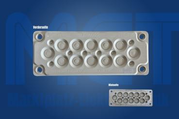 IP65 Kabelflanschplatte Multigate HTKC-20