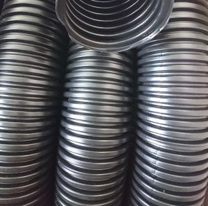PE cable protection corrugated conduit NW17 black - as flexible cable protection conduit for machines