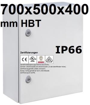 IP66 control cabinet 700x500x400 mm HBT VDE UL certified