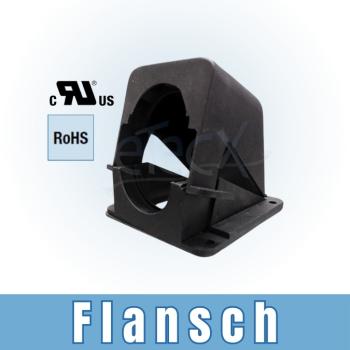 Wellrohrflansch 2-teilig für geschlossenes Wellrohr