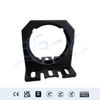 NW23 COPA-H Corrugated conduit holder black with flange