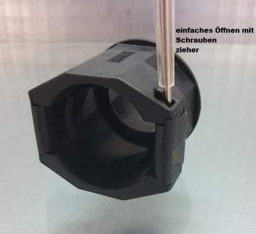 Straight M12 screw connection metric on corrugated pipe NW10 with locknut