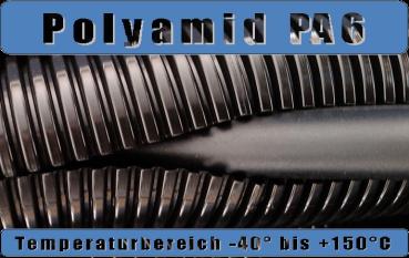 Wellrohr PA6 flex schwarz NW23