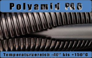 Wellrohr PA6flex schwarz NW37