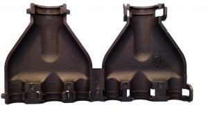 M-Verteiler schwarz klappbar für Wellrohr NW10 - 7,5 - 7,5 - 4,5