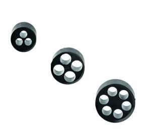Mehrfach Mehrloch Dichteinsatz M32 mit Bohrung 4x7 mm für Kabelverschraubungen M32 (³)