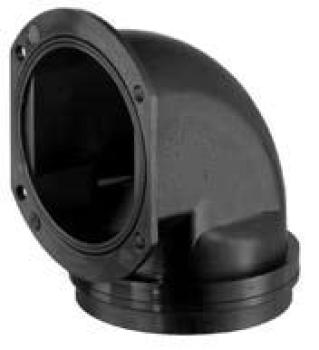 Flanschanschluss Bogen Winkel 90° IP54 für Wellrohr NW70