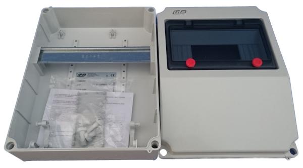 IP67 Steckdosen Wandverteilergehäuse mit Hutschiene