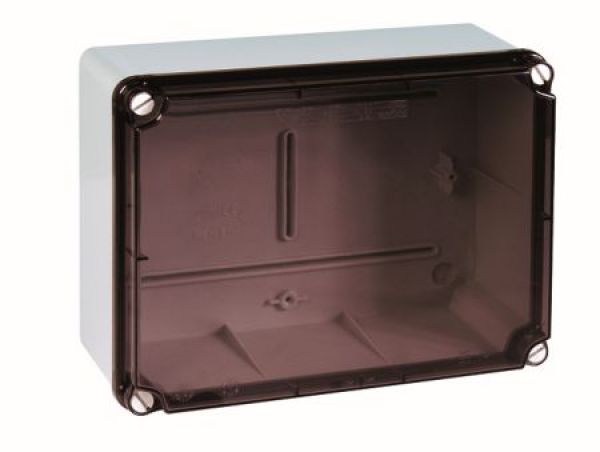 ABZWEIGDOSE LBT 241x180x95mm mit transparentem Deckel und glatten Seiten