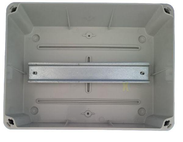 GSVT231 Kunststoffgehäuse mit Tüllen 241x180x175mm LBH grau mit transparentem Deckel IP65-IP67