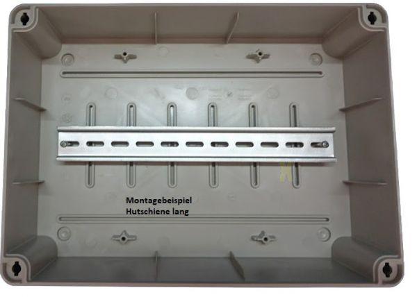 EVT231 Kunststoffgehäuse 241x180x95mm LBH mit Tüllen und transparentem Deckel IP65-IP67