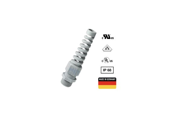PA6 bend protection cable gland M12 x1.5 KB 3-6.5mm