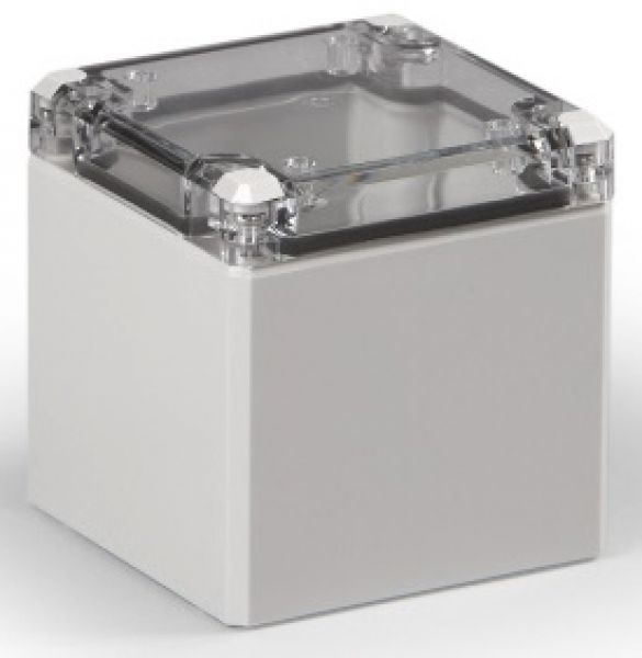 IP66 ABS Klemmkasten glatt OT klar  82x80x86mm - Kopie
