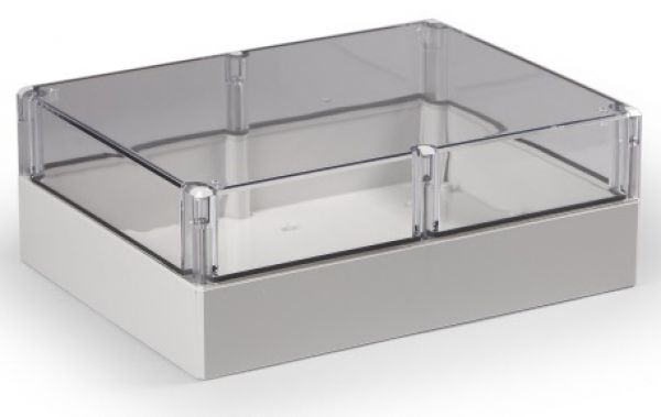IP66 ABS Industriegehäuse transparent / klar 300 x 230 x 111 mm