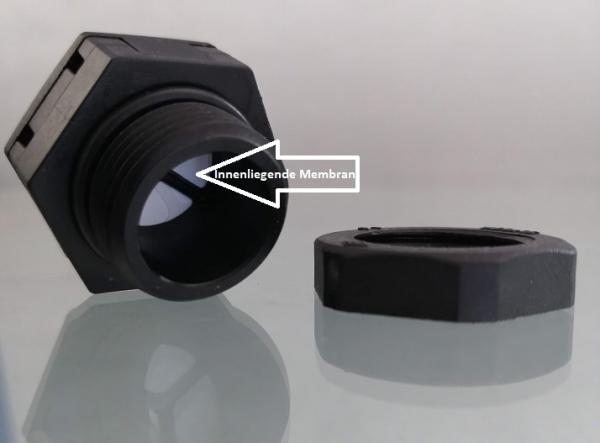 IP66 Druckausgleichselement M20 schwarz