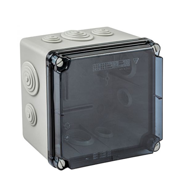 Klemmenkasten LBT 175x151x95mm transparent + Tüllen