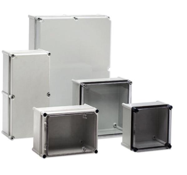 ISO Industriegehäuse 540x540x201 mm LBH IP66 Kunststoff GFK