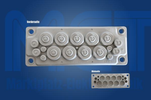 IP55 Kabelflanschplatte Multigate  HTC-17