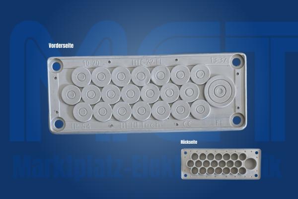 IP54 Kabelflanschplatte Multigate HTC-22-FI
