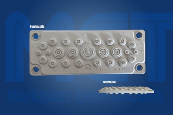 IP65 Kabelflanschplatte Multigate HTC-25