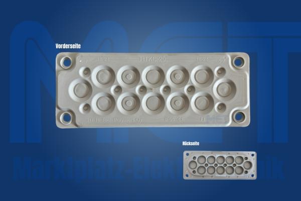 IP65 Kabelflanschplatte Multigate HTKC-20