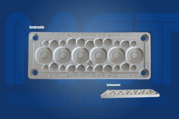 IP65 Kabelflanschplatte Multigate HTKC-28
