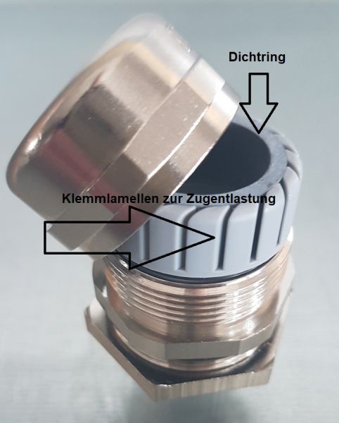 Messing M16 Kabelverschraubung KB 3-8mm IP68