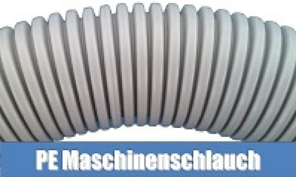 PE cable protection corrugated conduit NW23 light grey - as flexible cable protection conduit for machines