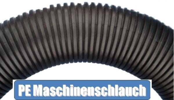PE Kabelschutz Wellrohr NW29 schwarz - als flexibler Kabelschutzschlauch für Maschinen