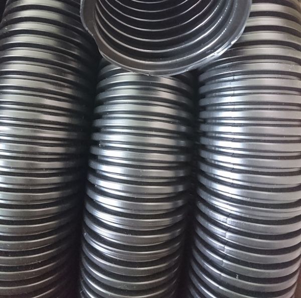 PE cable protection corrugated conduit NW13 black - as flexible cable protection conduit for machines