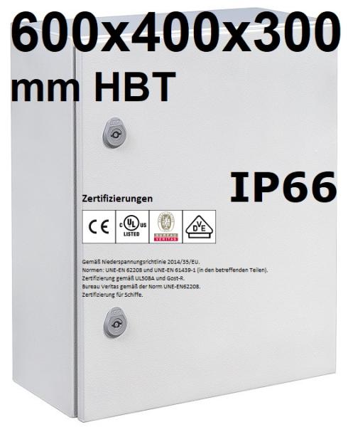 2.Wahl Schaltschrank IP66 600x400x300mm HBT