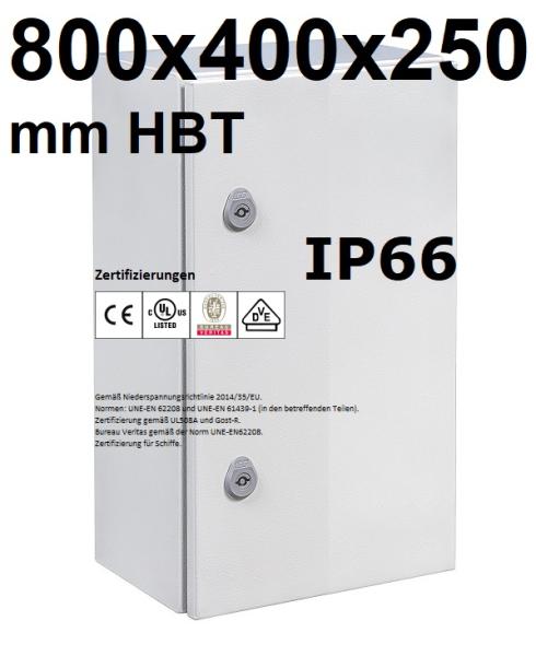 IP66 Control Cabinet 800x400x250 mm HBT VDE UL